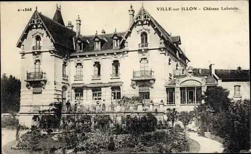 Ak Ville sur Illon Vosges, Château Lobstein