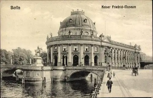 Ak Berlin Mitte, Kaiser Friedrich Museum, Brücke