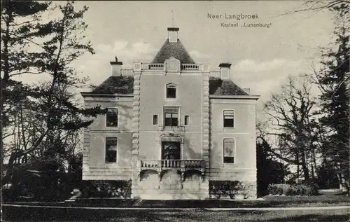 Ak Langbroek Utrecht Niederlande, Kasteel Lunenburg