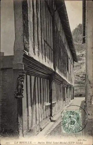 Ak La Bouille Seine Maritime, Ancien Hôtel Saint Michel