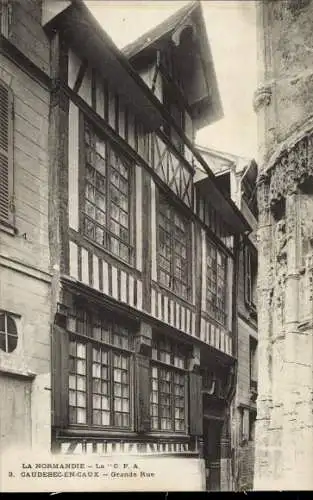 Ak Caudebec en Caux Seine Maritime, Grande Rue