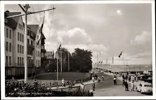 Ak Kiel Schleswig Holstein, Partie am Hindenburgufer