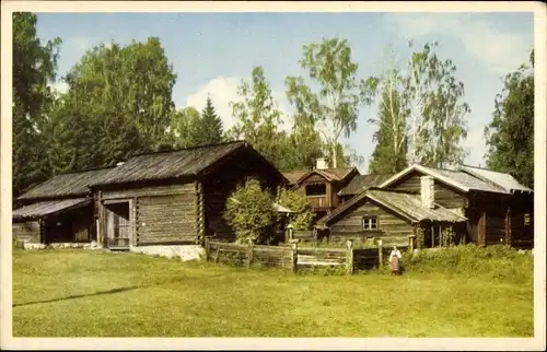 Ak Dalarne Dalarna Schweden, Gammelgarden Rättvik