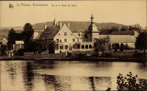 Ak Le Prieuré Anseremme Dinant Wallonien Namur, Vu de la Route de Givet