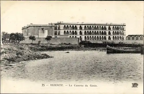 Ak Bizerte Tunesien, La Caserne due Genie, la barque