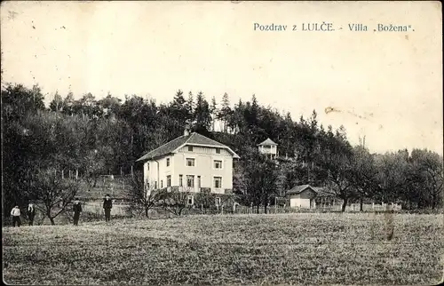 Ak Luleč Vyškov Wischau Südmähren, Villa Bozena