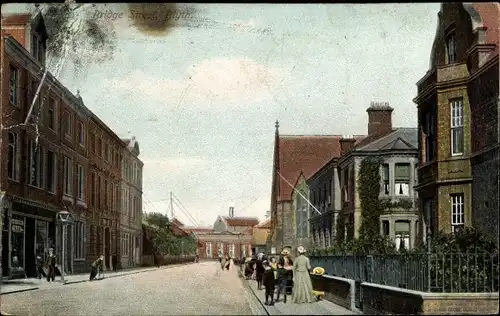 Ak Blyth Northumberland England, Bridge Street