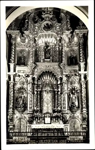 Foto Ak Panama, Altar de Oro, Iglesia San Jose