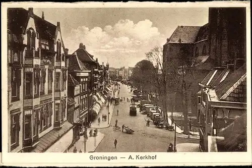 Ak Groningen Niederlande, A. Kerkhof