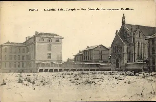 Ak Paris XIV Observatoire, L'Hopital Saint Joseph, Vue Generale des nouveaux Pavillons