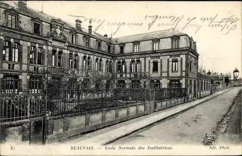 Ak  Beauvais Champcueil Essonne, Ecole normale d'Institutrices, Schule
