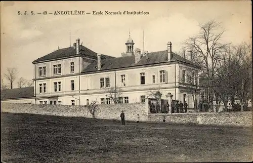 Ak Angoulême Charente, Ecole Normale d'Institutrices, Schule
