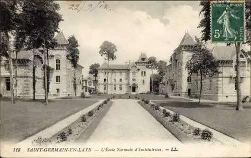 Ak Saint Germain en Laye Yvelines, Ecole Normale d'Institutrices, Schule