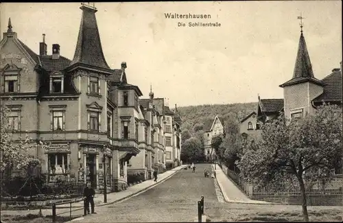 Ak Waltershausen in Thüringen, Schillerstraße