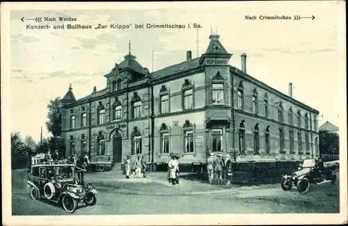 Ak Crimmitschau in Sachsen, Gasthof Zur Krippe