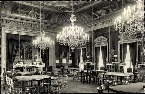 Ak Baden Baden am Schwarzwald, Spielbank, Weißer Saal, Kronleuchter