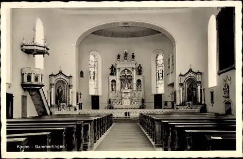 Ak Gammertingen in Württemberg, Inneres der Kirche