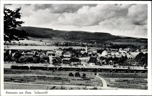 Ak Kreiensen Einbeck, Gesamtansicht mit Eisenbahn