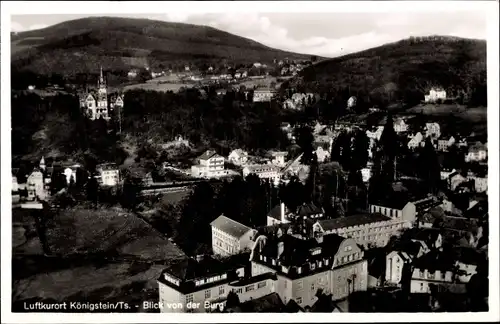 Ak Königstein im Taunus, Blick von der Burg