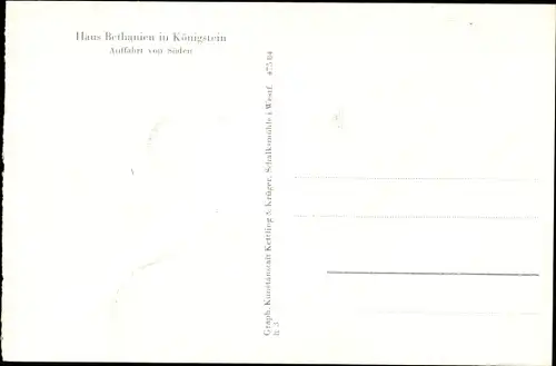 Ak Königstein im Taunus, Haus Bethanien