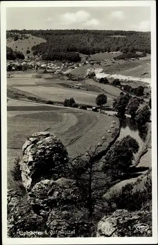 Ak Solnhofen in Bayern, Altmühltahl, Panorama