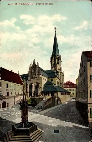 Ak Aschaffenburg in Unterfranken, Stiftskirche