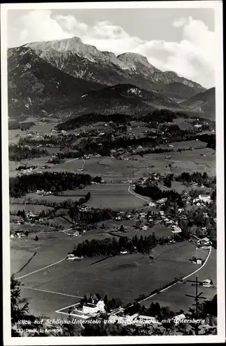 Ak Unterstein Schönau am Königssee Oberbayern, mit Berchtesgaden und Untersberg