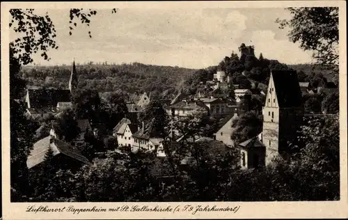 Ak Pappenheim im Altmühltal Mittelfranken, St. Galluskirche