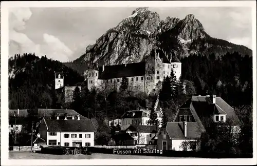 Ak Füssen im Ostallgäu, Mit Säuling