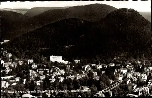 Ak Bad Harzburg am Harz, Blick auf das Sanatorium am Burgberg