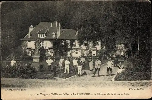 Ak La Trouche Vallée de Celles Vosges, Le Château de la Censé de Coeur