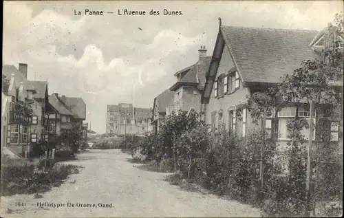 Ak La Panne Westflandern, Avenue des Dunes