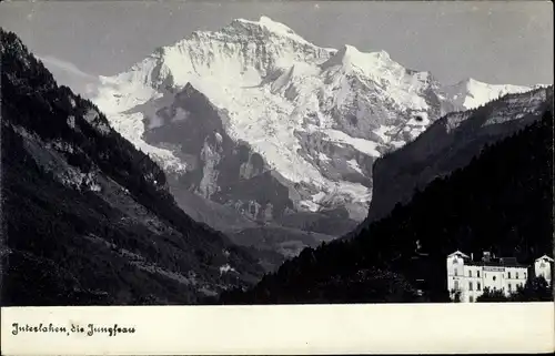 Ak Interlaken Kanton Bern Schweiz, Jungfrau
