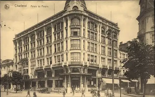 Ak Charleroi Wallonien Hennegau, Palais du Peuple