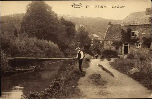 Ak Yvoir sur Meuse Wallonien Namur, Le Bocq