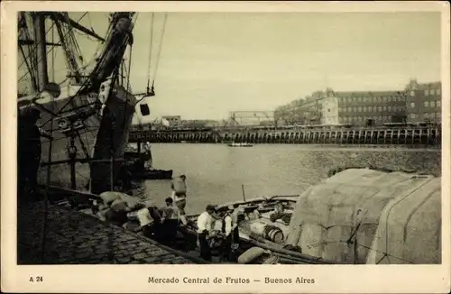 Ak Buenos Aires Argentinien, Mercado Central de Frutos