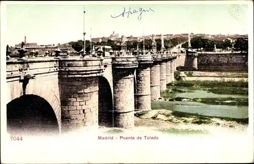 Ak Madrid Spanien, Puente de Toledo