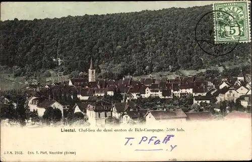 Ak Liestal Kanton Basel Land Schweiz, Gesamtansicht