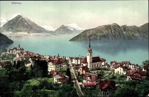 Ak Vitznau Kanton Luzern, Gesamtansicht