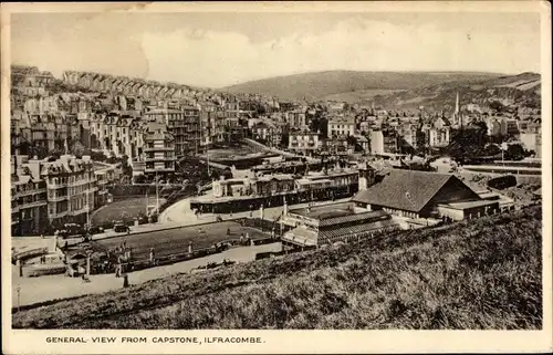 Ak Ilfracombe Devon England, general view from Capstone
