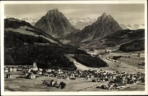 Ak Einsiedeln Kanton Schwyz Schweiz, Panorama