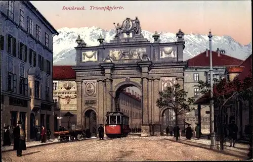 Ak Innsbruck in Tirol, Triumphpforte