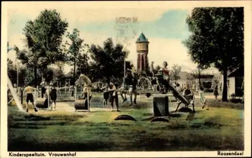 Ak Roosendaal Nordbrabant Niederlande, Kinderspielplatz, Vrouwenhof