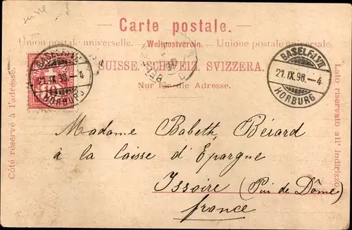 Künstler Ak Basel Schweiz, Brücke