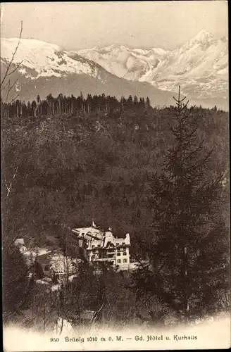 Ak Brünig Kanton Obwalden, Gd. Hôtel u. Kurhaus