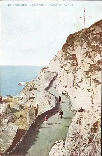Ak Ilfracombe Devon England, Capstone Parade, West