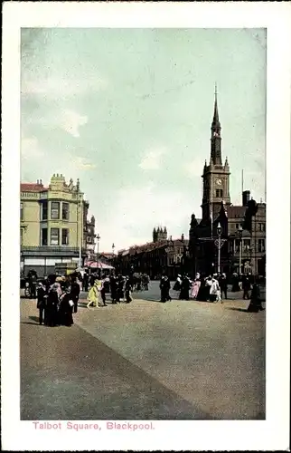 Ak Blackpool Lancashire England, Talbot Square
