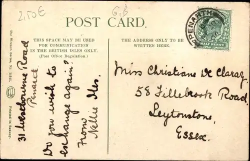 Ak Penarth Wales, Pier from Alexandra Park