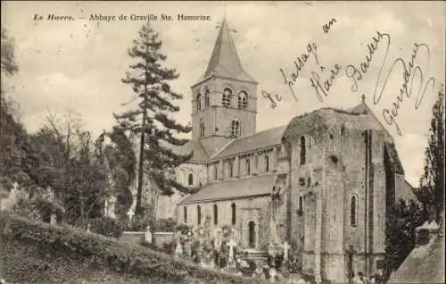 Ak Le Havre Seine Maritime, Abbaye de Graville Ste. Honorine
