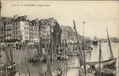 Ak Le Havre Seine Maritime, Le Grand Quai